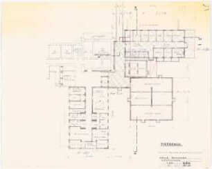 Evangelisches Diakonissenkrankenhaus Bethanien, Berlin-Kreuzberg Umbau. Hauptgebäude: Zielplanung TG 1:200 (Lichtpause von Inv.Nr. 36452)