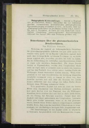 Bemerkungen über die photomechanischen Druckverfahren