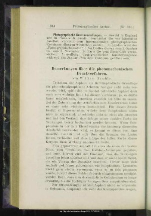 Bemerkungen über die photomechanischen Druckverfahren