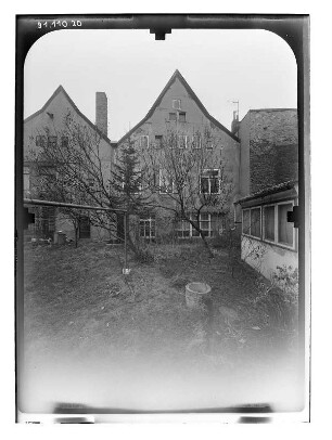 Wismar-Altstadt, Krämerstraße. Wohnhäuser. Hofansicht