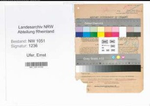 Entnazifizierung Ernst Ufer , geb. 21.01.1896 (Geschaeftsfuehrer)
