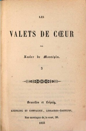 Les valets de coeur, 3