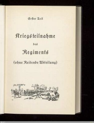 Titelblatt - Erster Teil