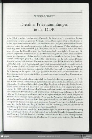 Dresdner Privatsammlungen in der DDR