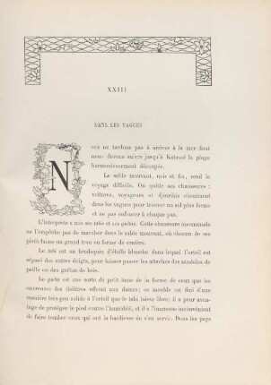 XXIII. Dans les vagues