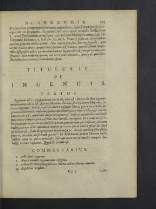 Titulus IV. De ingenuis.