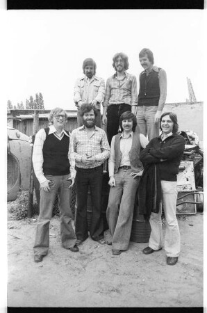 Kleinbildnegativ: Beat-Band des Hanns Eisler Chors, Spandau, 1977