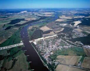 Baustelle Mittellandkanal bei Hohenwarthe : Blickrichtung Nordosten