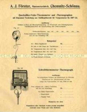 Thermometer und Thermographen