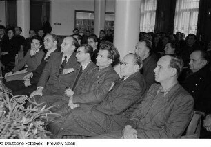 Politikerporträts von Kurt Hübner, Fred Oelßner und Paul Fröhlich
