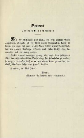 Vorwort Unterdrücktes des Autors