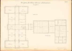 Lehrerseminar, Peiskretscham: Grundriss 2.OG 1:100