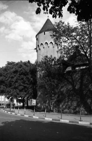 Ettlingen: Festungsturm am Stadtrand