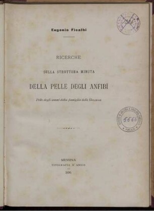 Ricerche Sulla Struttura Minuta Della Pelle Degli Anfibi : Pelle degli annuri della famiglia delle Hylidae