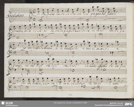 Recitativo: Si che pietà non v'è