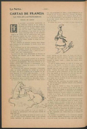 Cartas de Francia : (La vida en las trincheras)