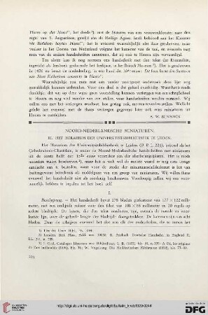 2.Ser. 13.1920: Noord-Nederlandsche miniaturen, 3, Het horarium der Universiteitsbibliotheek te Leiden