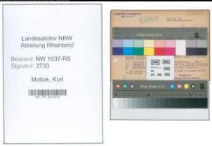 Entnazifizierung Kurt Mottok , geb. 04.02.1899 (Kaufmann)