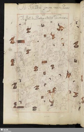 Darstellung der ethnischen Gruppen des Pandava (unvollendet)