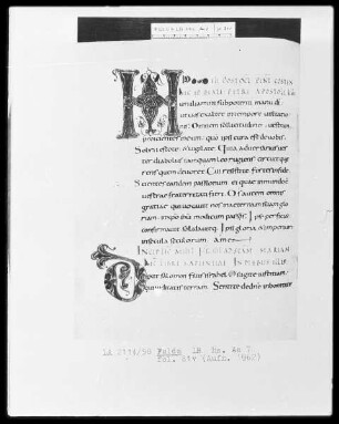 Epistolar — Initialen H und D, Folio 81verso