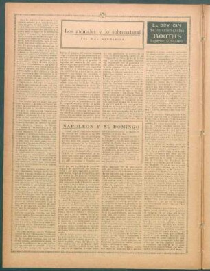 Napoleón y el domingo