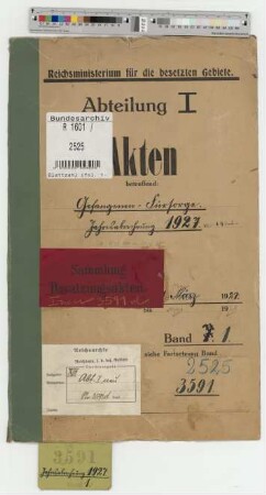 Gefangenen-Fürsorge. Jahresabrechnung 1927