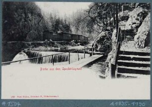 Der Rabenauer Grund mit Eisenbahn bei Spechtritz (Rabenau)