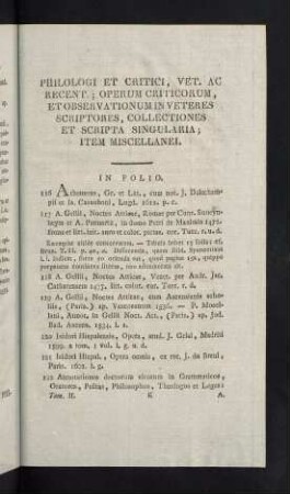 73-91, Philologi et Critici, ...