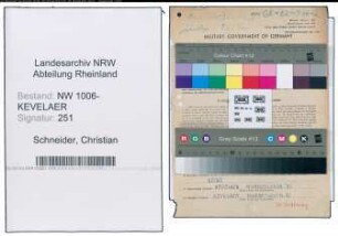 Entnazifizierung Christian Schneider , geb. 25.04.1904 (Dentist)