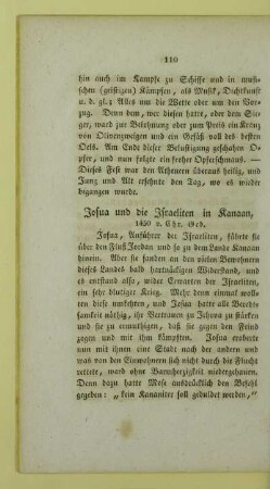 Josua und die Israeliten in Kanaan