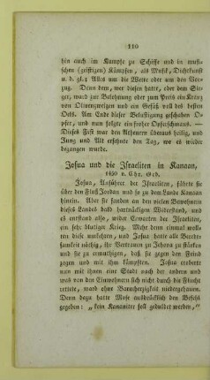 Josua und die Israeliten in Kanaan