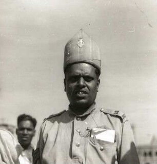 Indien. Indischer Polizist aus Madras