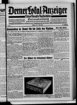 Derner Lokal-Anzeiger. 1937-1941