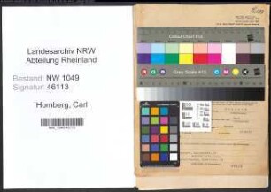 Entnazifizierung Carl Homberg , geb. 25.04.1896 (Betriebsleiter)