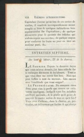 Entretien Septieme