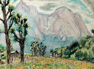 Landschaft mit dem Schlern - Südtirol