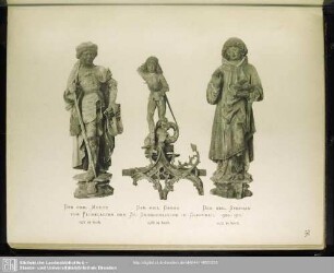 Der Heil. Moritz; Der Heil.Georg; Der Heil. Stephan; Vom Flügelaltar Der St. Georgenkirche In Glauchau. 1500-1510