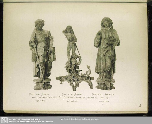 Der Heil. Moritz; Der Heil.Georg; Der Heil. Stephan; Vom Flügelaltar Der St. Georgenkirche In Glauchau. 1500-1510