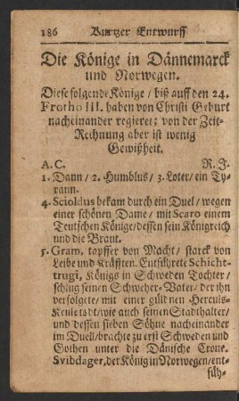 Die Könige in Dännemarck und Norwegen.