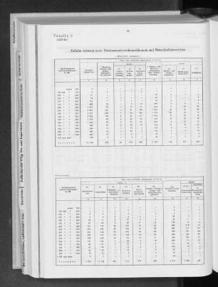 Tabelle 3 Erfaßte Arbeiter nach Bruttomonatsverdienstklassen und Wirtschaftsbereichen