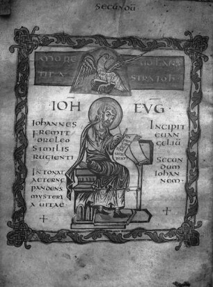 Evangeliar, Folio 96v, Evangelist Johannes