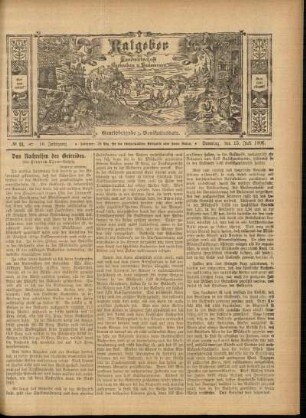 Ausgabe vom Sonntag, den 15. Juli 1906.