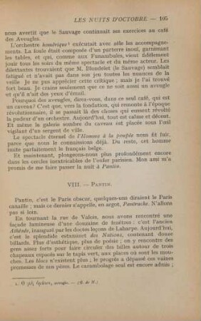 VIII. Pantin
