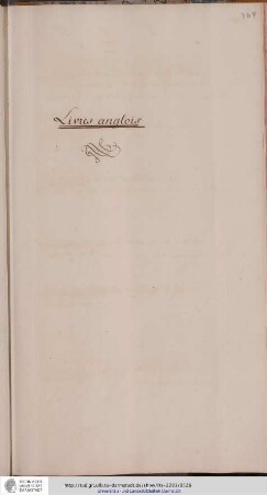 Livres anglois