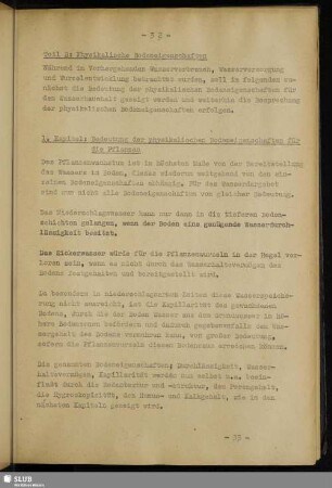 Teil B: Physikalische Bodeneigenschaften