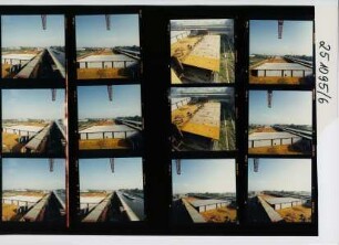 Kanalbrücke über die Weser - Unterbauten - Mittellandkanal, Minden, 1995