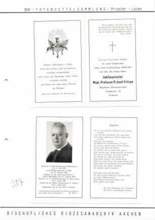Fritzen, Msgr. Prof. Josef