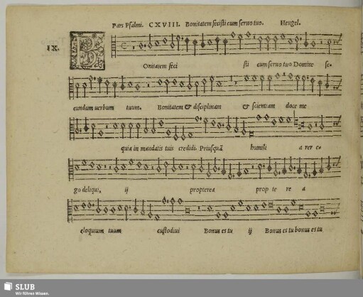 IX. Heugel, Johannes: Bonitatem fecisti