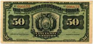 Geldschein, 50 Centavos, 29.11.1902