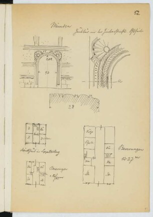 Schloss Hann. Münden: Details (aus: Skizzen- und Fotoalbum 22)
